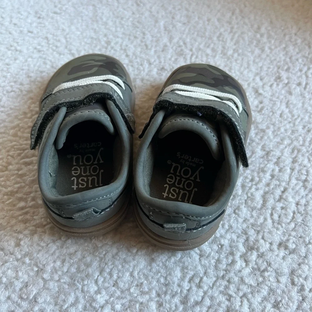 Carters Boy Camel Green Shoes | 3 - Picture 6 of 7
